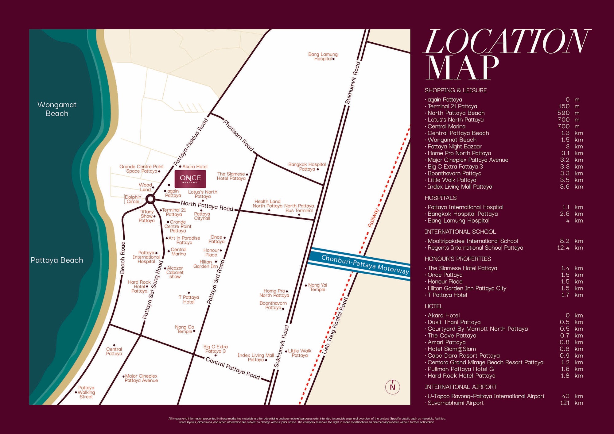 Developer visualization of ONCE Wongamat interiors and lifestyle spaces